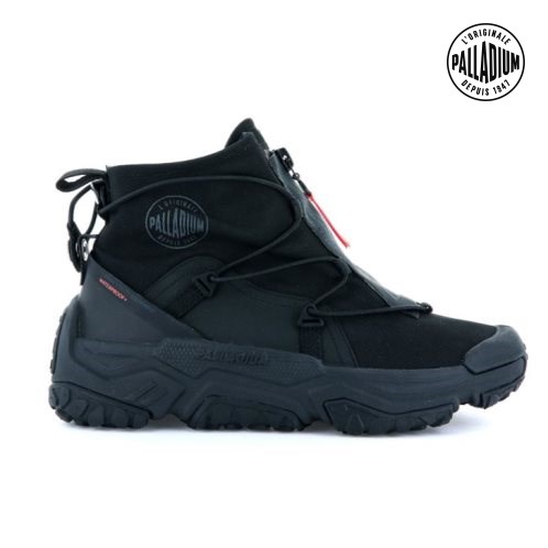 Baskets Palladium Off-grid Hi Zip Imperméables + Homme Noir | FR LPS967A